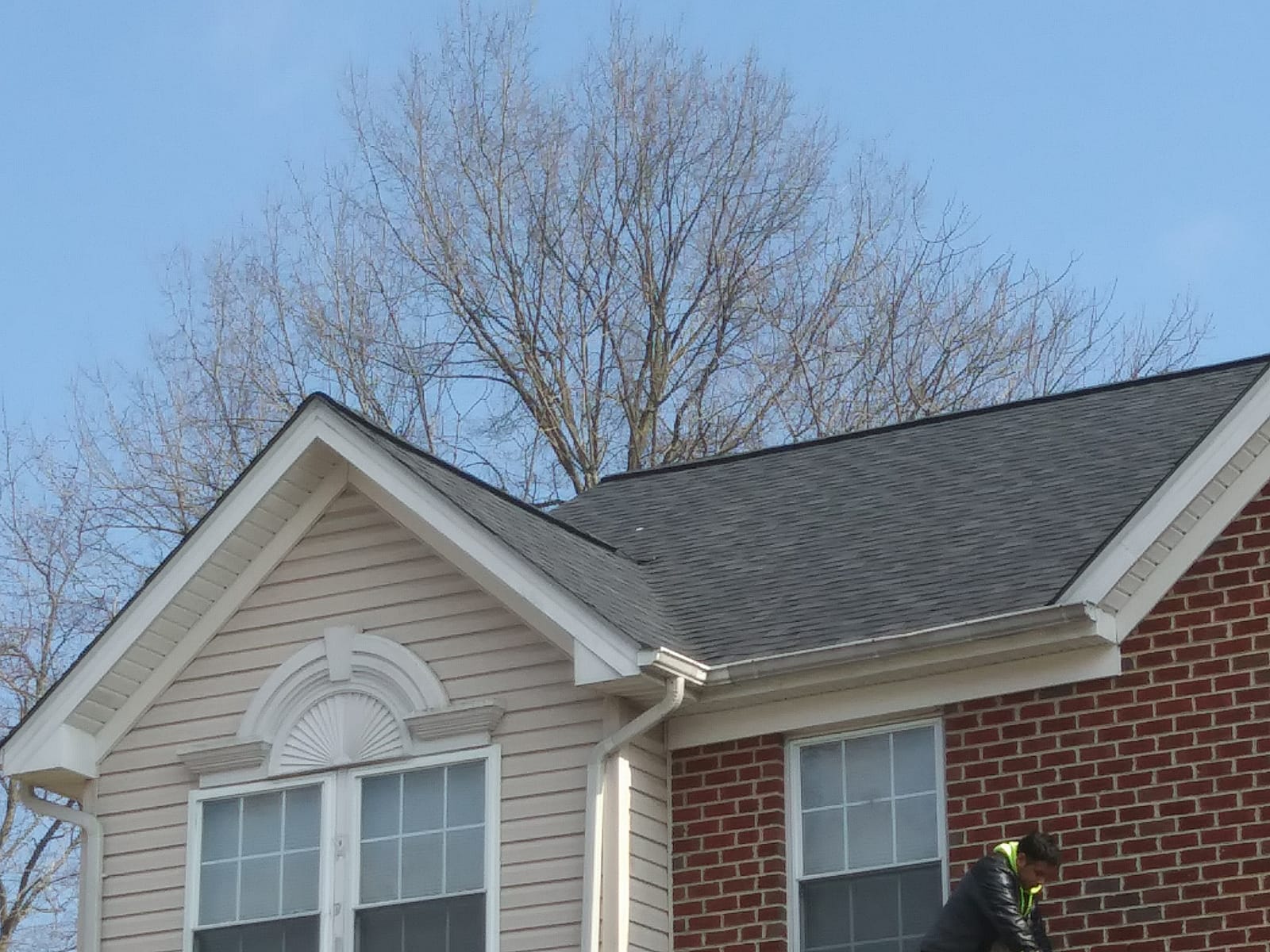 Roof Replacement on Brick House
